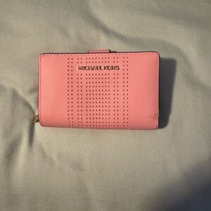 NWT Defect Michael Kors Pink Wallet